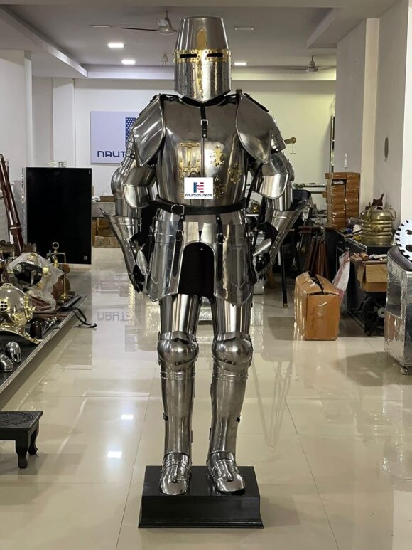 Nautical-Mart Medieval Wearable Knight Crusader Full Suit of Armor Halloween Costume - Image 6