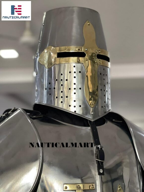 Nautical-Mart Medieval Wearable Knight Crusader Full Suit of Armor Halloween Costume - Image 2