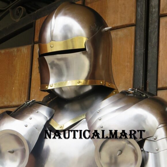 Medieval Wearable Knight Gothic Suit of Armor LARP Body Armour - Image 2