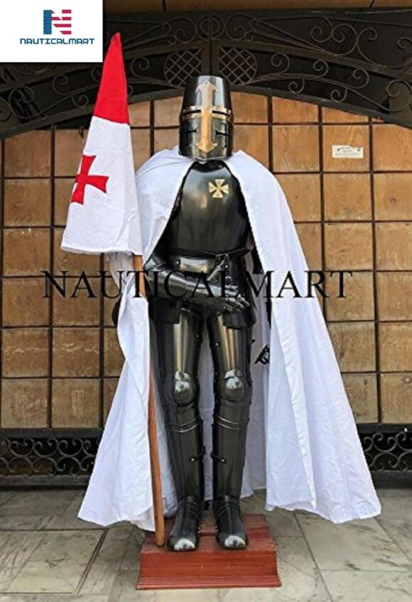 Nauticalmart LARP Armor - Halloween Dark Knight Full Crusader Wearable Suit of Armor - Image 2