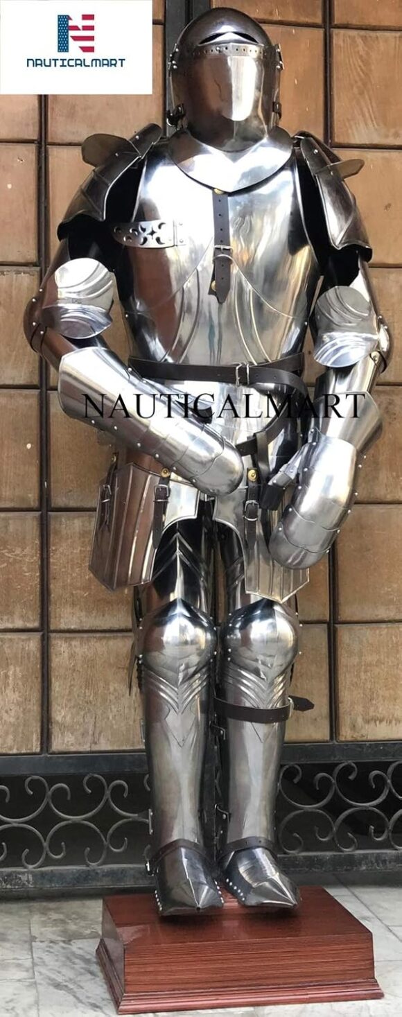 NauticalMart Medieval Closed Suit of Armor 16 Century Combat Halloween Custom Armour - Image 3