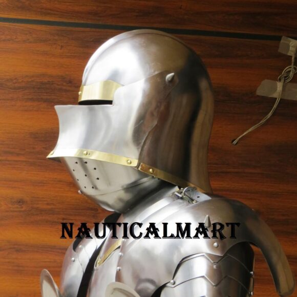 Medieval Wearable Knight Gothic Suit of Armor LARP Body Armour - Image 3