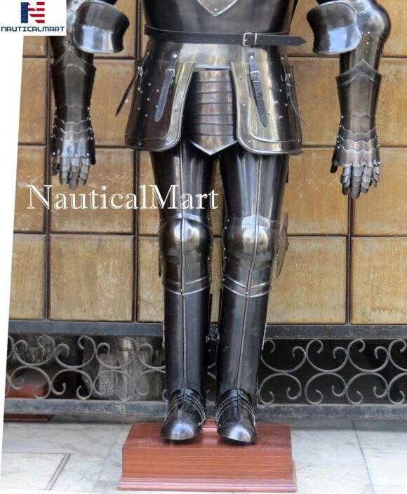 NauticalMart 17th Century War Dark Knight Suit of Armor Full Body Armor Halloween Costume - Image 5