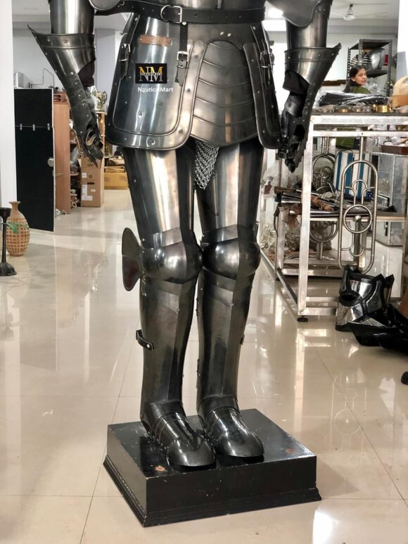 NauticalMart Black Knight Suit of Armor Full Size Aged Antiqued Finish Armor - Image 4