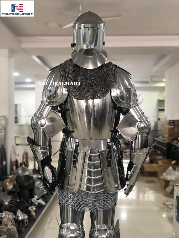 NauticalMart Medieval Knight Full Suit of Armor Combat Armor - Halloween - Image 4