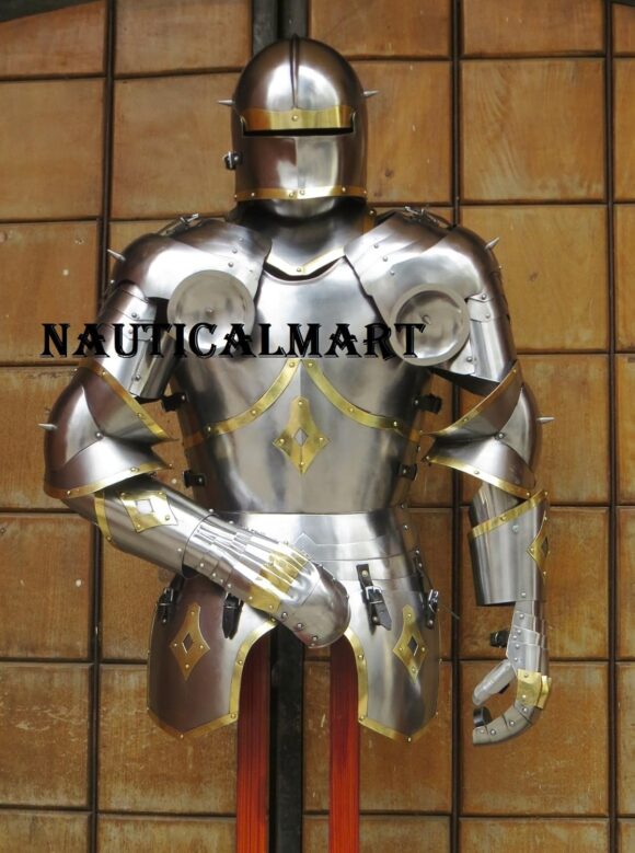 Medieval Wearable Knight Gothic Suit of Armor LARP Body Armour - Image 4