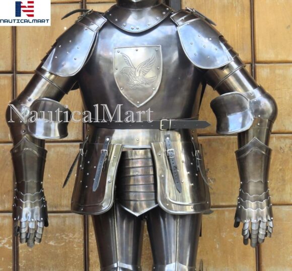 NauticalMart 17th Century War Dark Knight Suit of Armor Full Body Armor Halloween Costume - Image 4