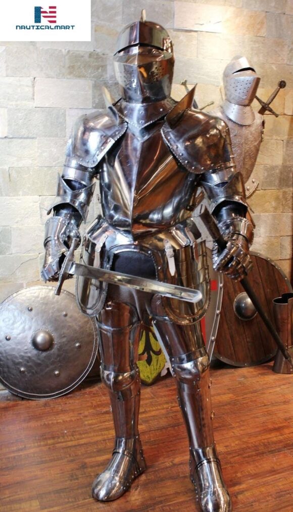 NauticalMart Medieval Knight Suit of Armor Costume - LARP Wearable Authentic