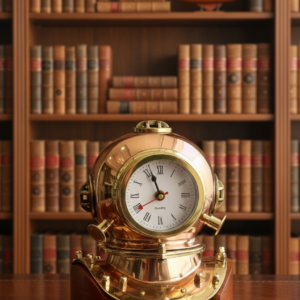 Divers Helmet Clock – Nautical Home Decor Accessory