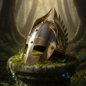Medieval Armor Brass Viking Wing Helmet – Halloween Costume