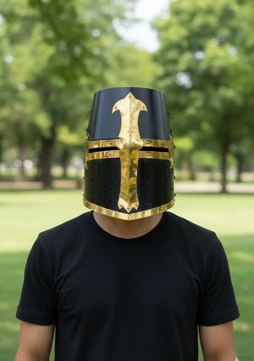 Medieval Great Templar Armor Helmet From The 13th–14th Century