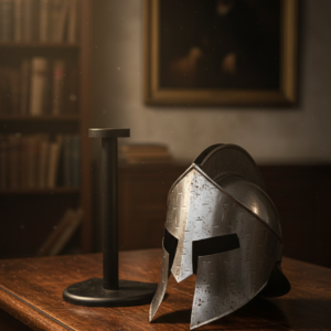 Roman Spartan Helmet Silver