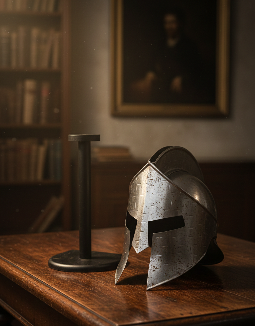 Roman Spartan Helmet Silver
