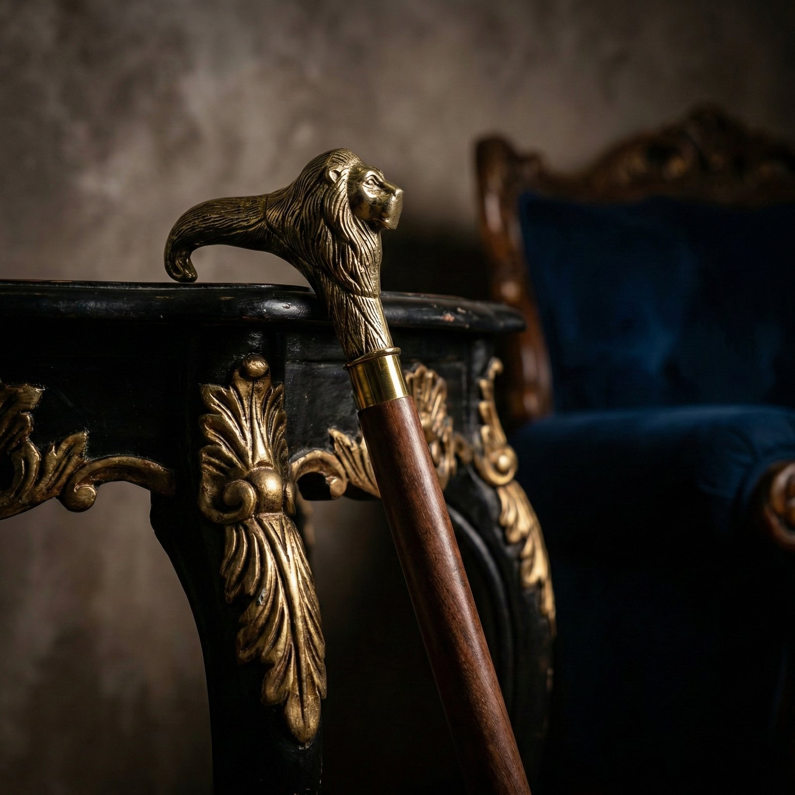 Wooden Walking Stick For Men Women Seniors Lightweight Detachable Handmade Cane With Decorative Brass Handle Unique Gift For Adults