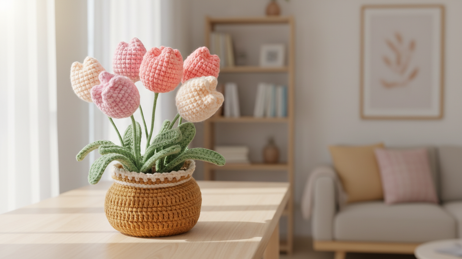 Tulip Flower Crochet Set – Crochet Kit For Beginners & Adults - Image 5
