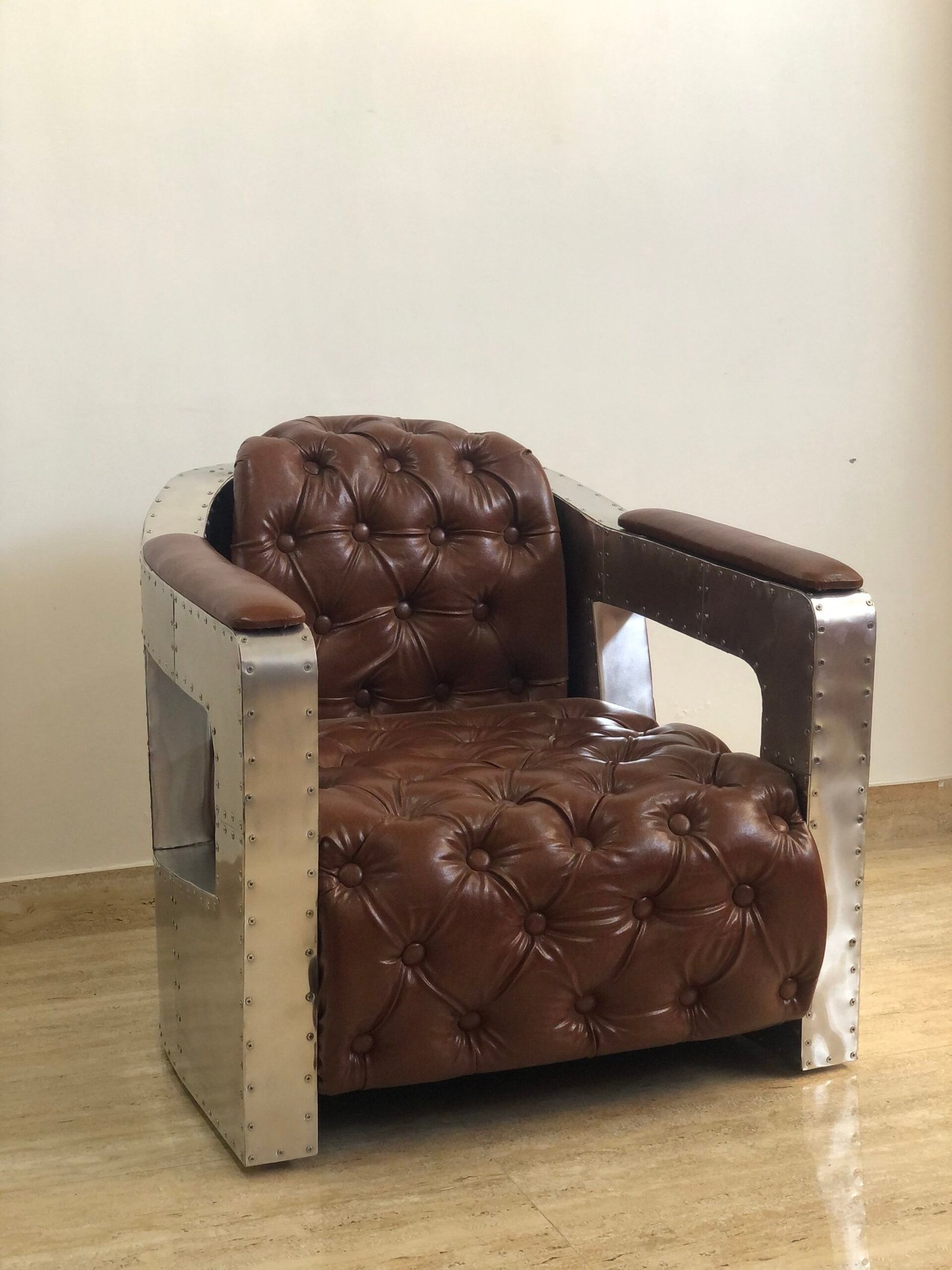 Aluminum Aviator Chair Vintage Industrial Office & Home Furniture - Image 6