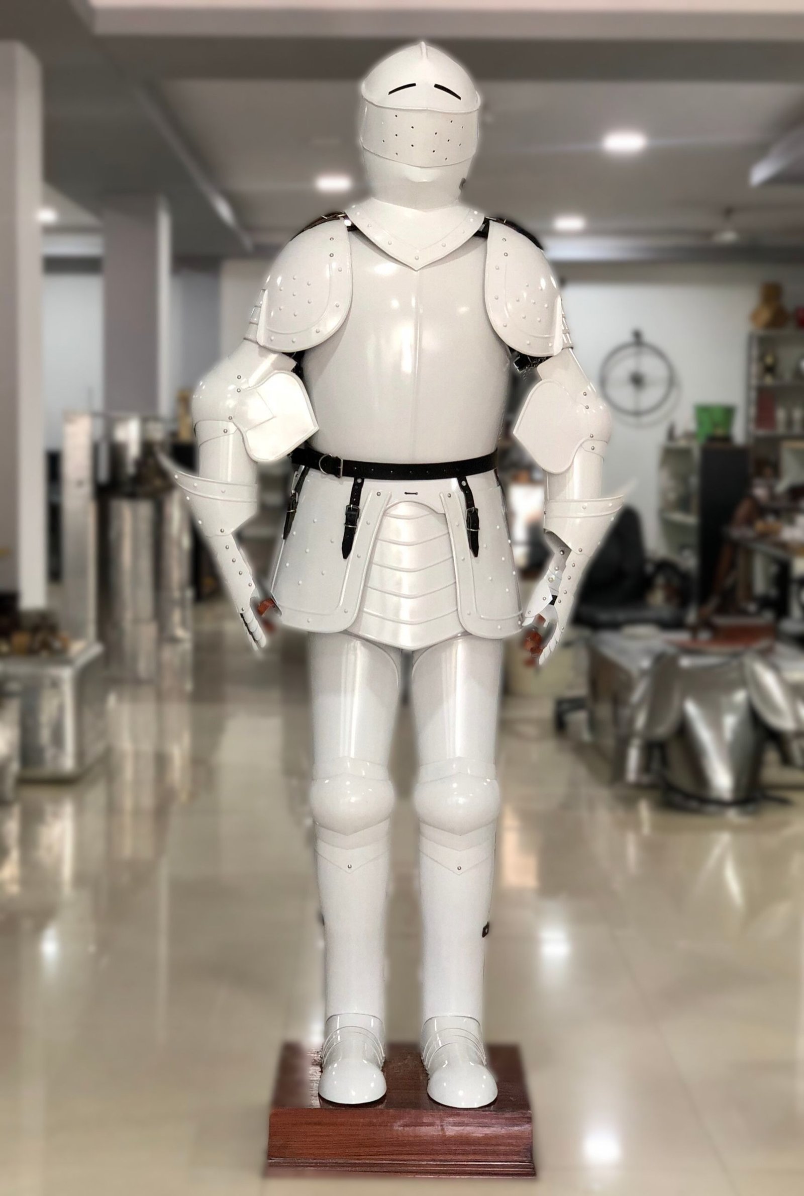 Historium Vault Combat Full Body Armour – White Knight Wearable Medieval Suit of Armor