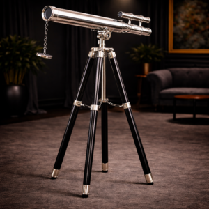 Historium Vault Chrome Griffith Astro Floor Standing Telescope 18″ with Tripod Stand with 45″ Base