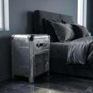 Historium Vault Aviator 1 Drawer Bedside End Table