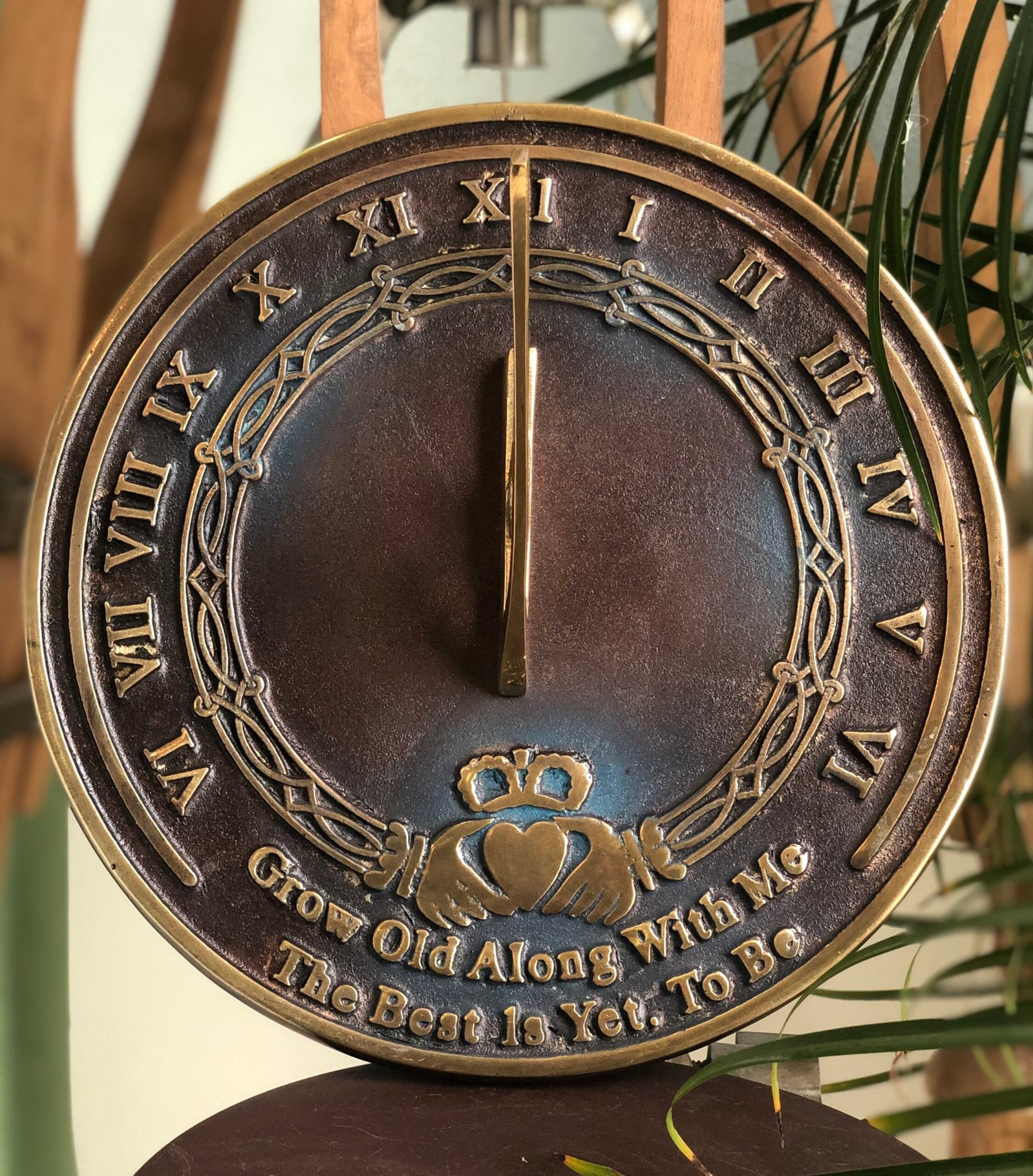 Garden Sundial Grow Old With Me – The Best Is Yet To Be (Copper Antique), Unique Wedding Gift Idea For Parents, Engraved Anniversary Sundial, Home Decor - Image 6