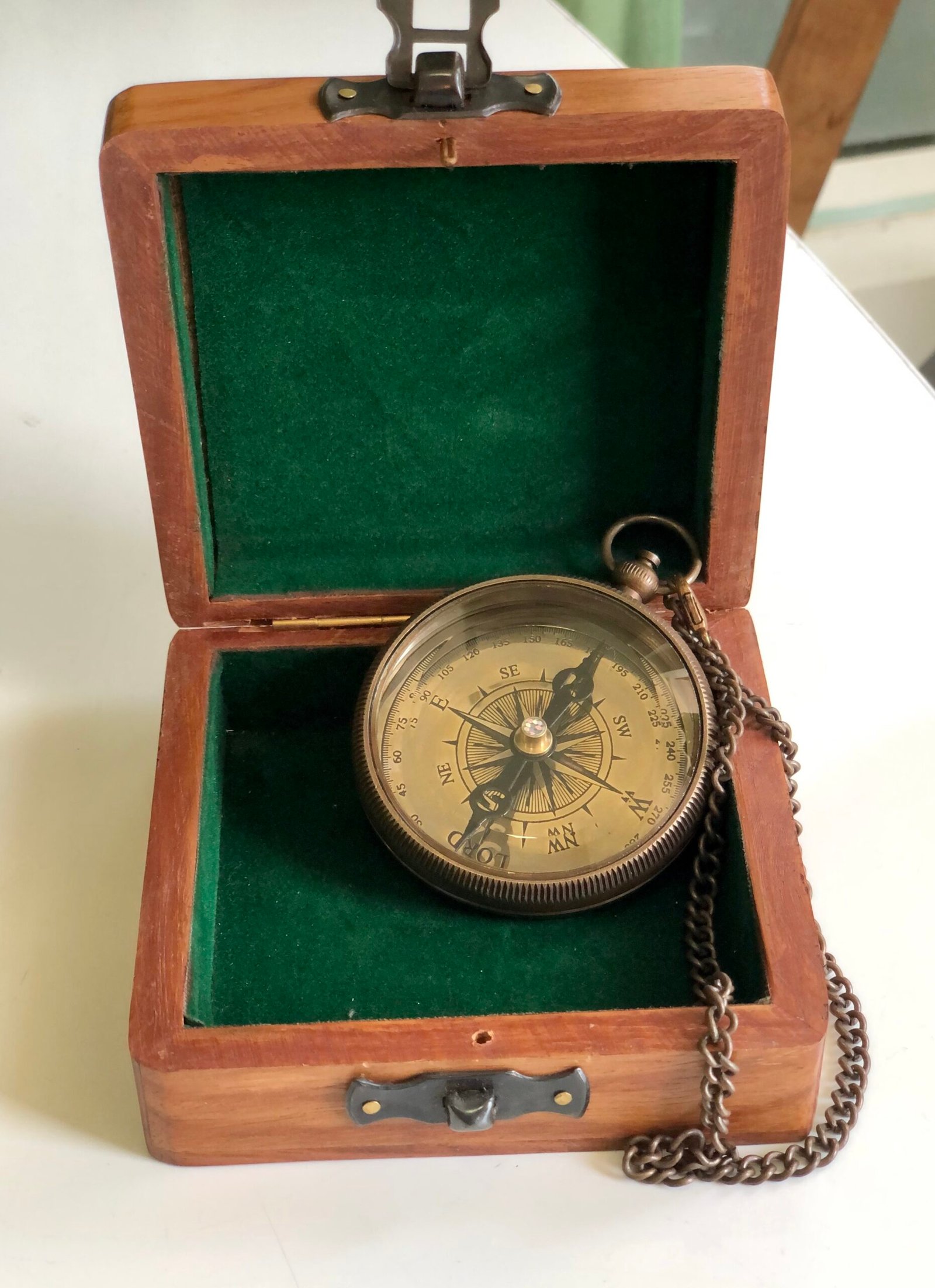 Trust in The Lord Inscription Compasses Graduation Gift, Engraved Compass Gift for Men, Confirmation Gift, Baptism Religious Gift, Communion Survival Brass Compass with Box - Image 2