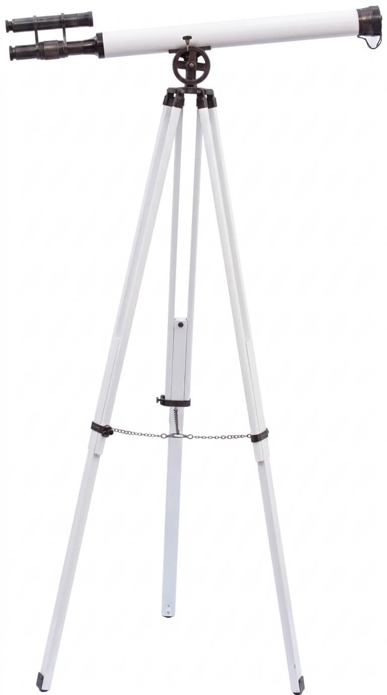 Historium Vault Floor Standing Bronzed with White Leather Griffith Astro Telescope 65″ Telescope Holiday Gifts - Image 2