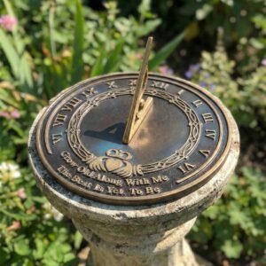 Garden Sundial Grow Old With Me – The Best Is Yet To Be (Copper Antique), Unique Wedding Gift Idea For Parents, Engraved Anniversary Sundial, Home Decor