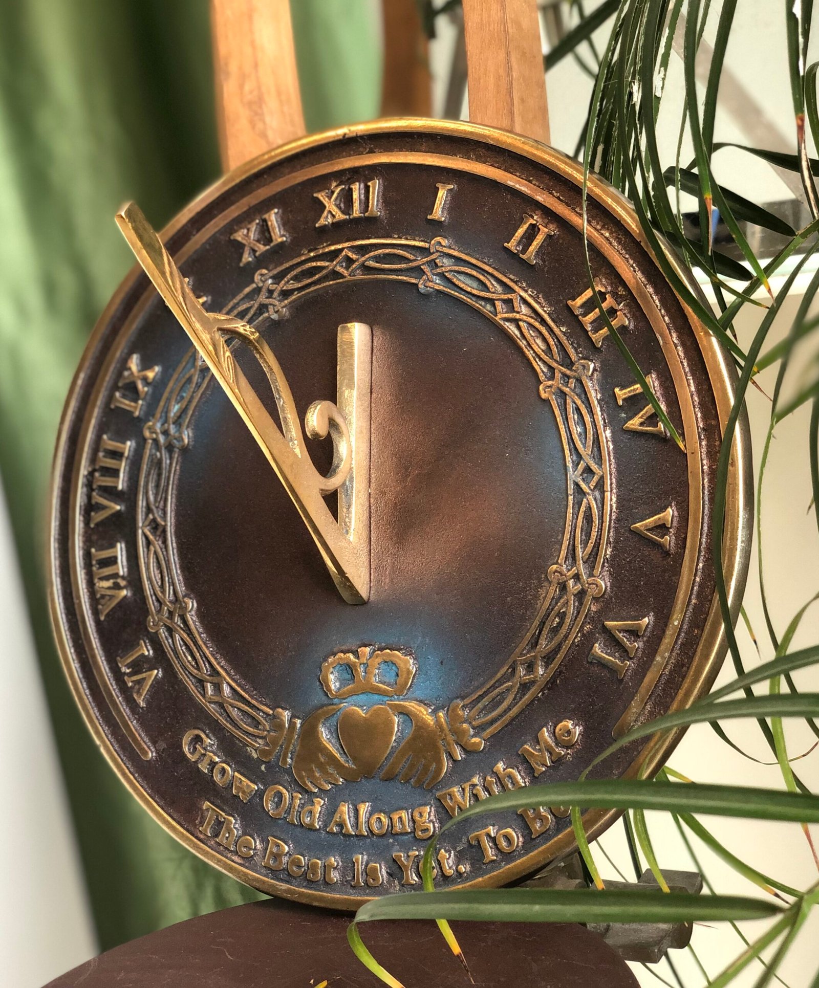 Garden Sundial Grow Old With Me – The Best Is Yet To Be (Copper Antique), Unique Wedding Gift Idea For Parents, Engraved Anniversary Sundial, Home Decor - Image 5