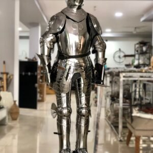 Historium Vault Close Knight Suit of Armor Medieval Combat Full Body Armour Suit Costume