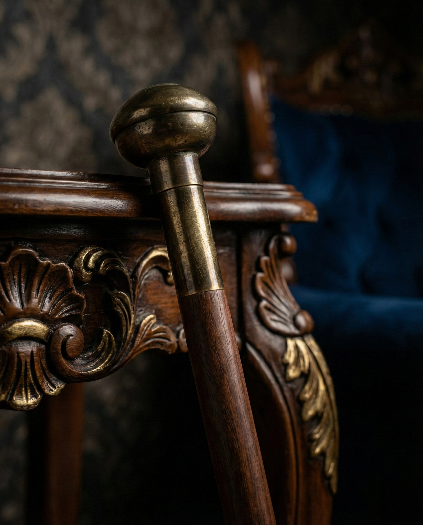 Antique Brass Walking Stick