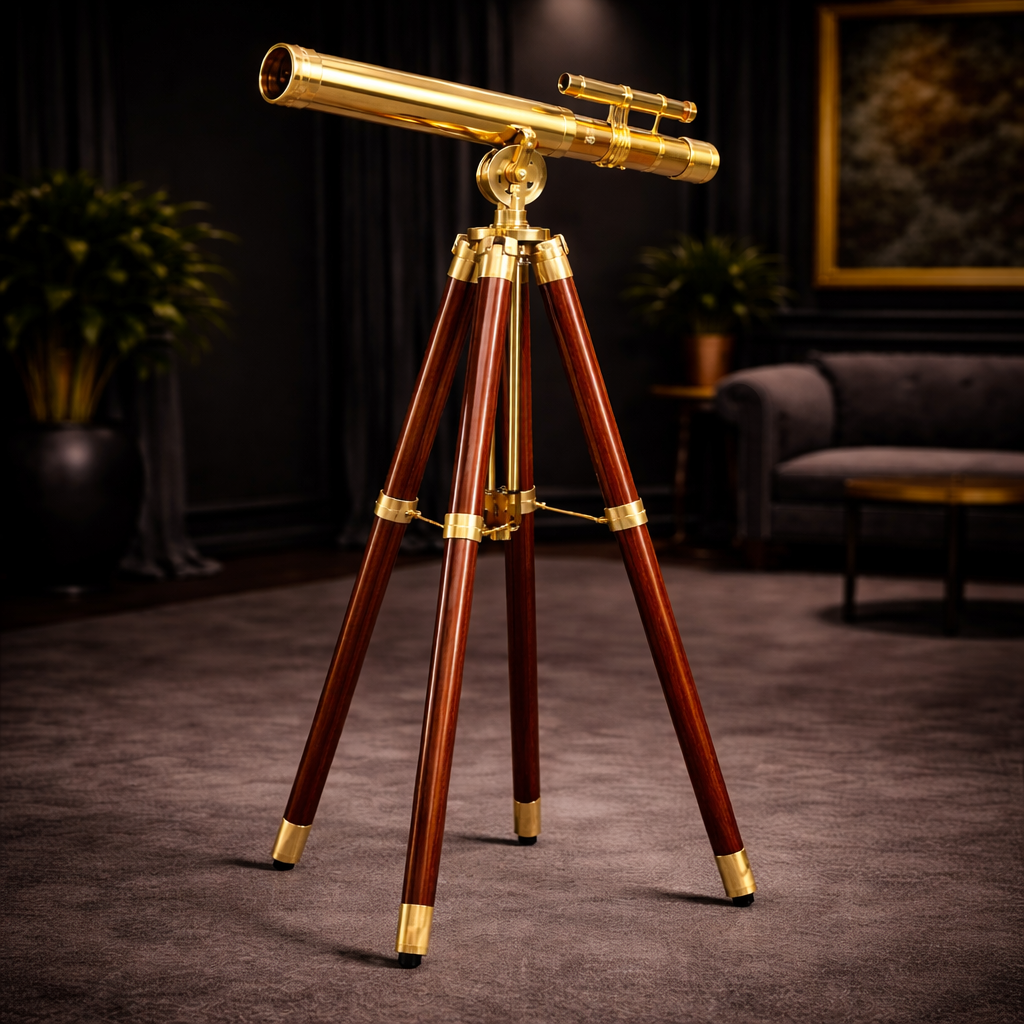 Historium Vault Brown Antique Griffith Astro Telescope 45″ – Vintage Telescope