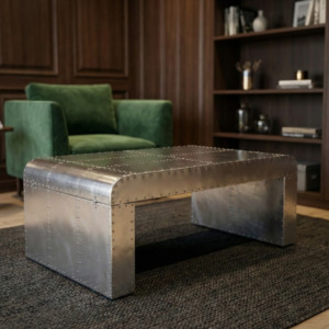 Historium Vault Aviator Coffee Table Desk Aluminium Furniture Decor