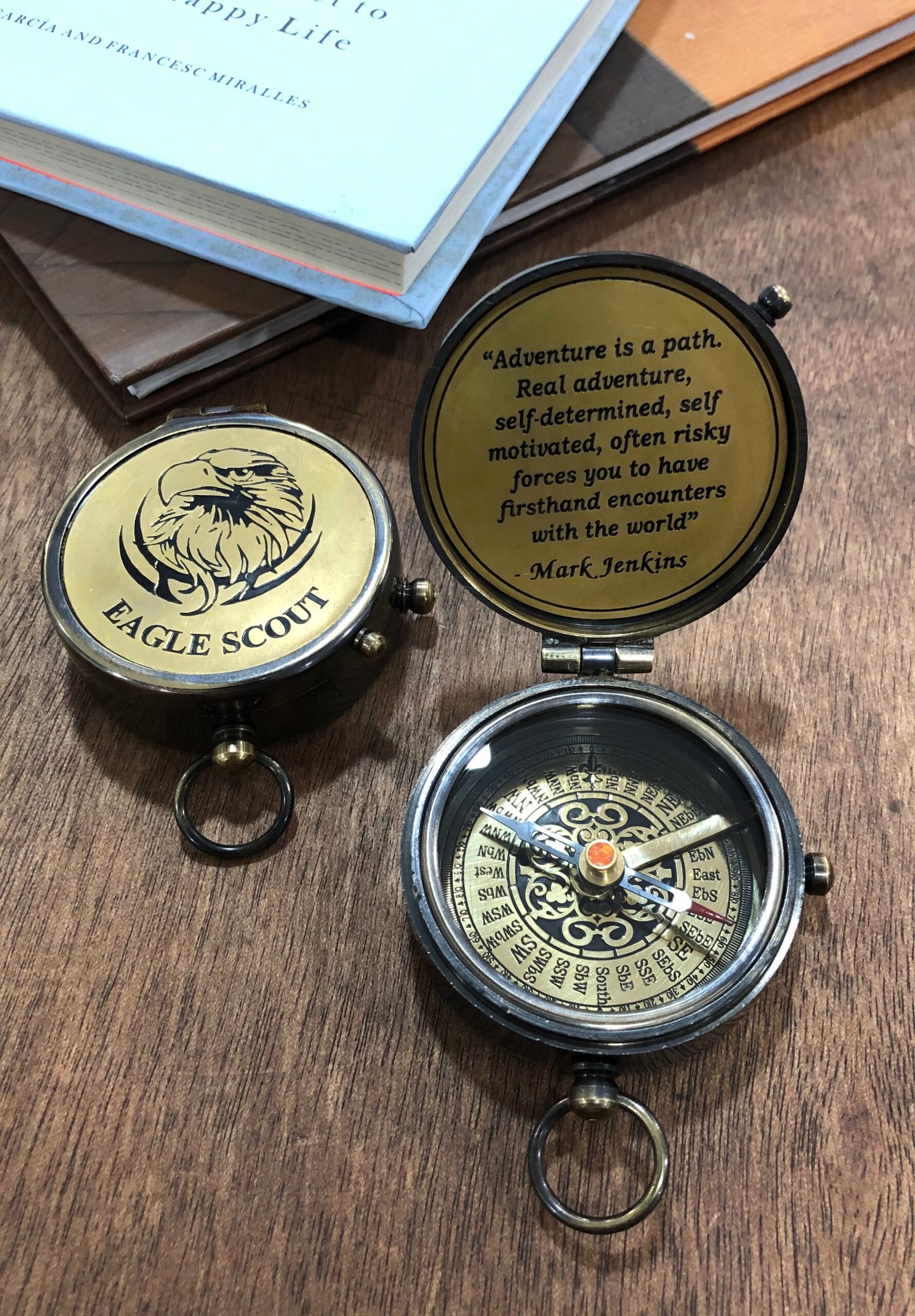 Brass Eagle Compass Engraved Vintage Ship Functional Gift Compass Baptism Collectible Gift, Perfect For Christmas & Holiday Gifting - Image 4