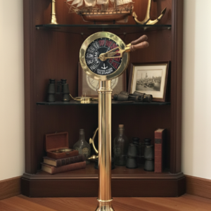 Brass Ship Engine Order Telegraph 30 Wooden Base Maritime Nautical Collectible Decorative Gifts With Functional Bell