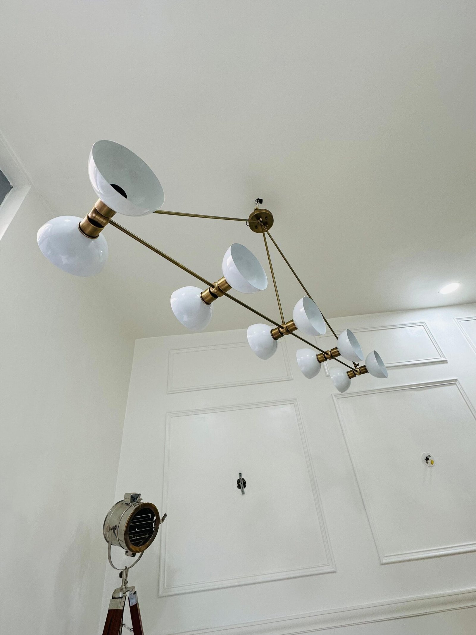 Mid Century Modern Sputnik Chandelier - Image 4