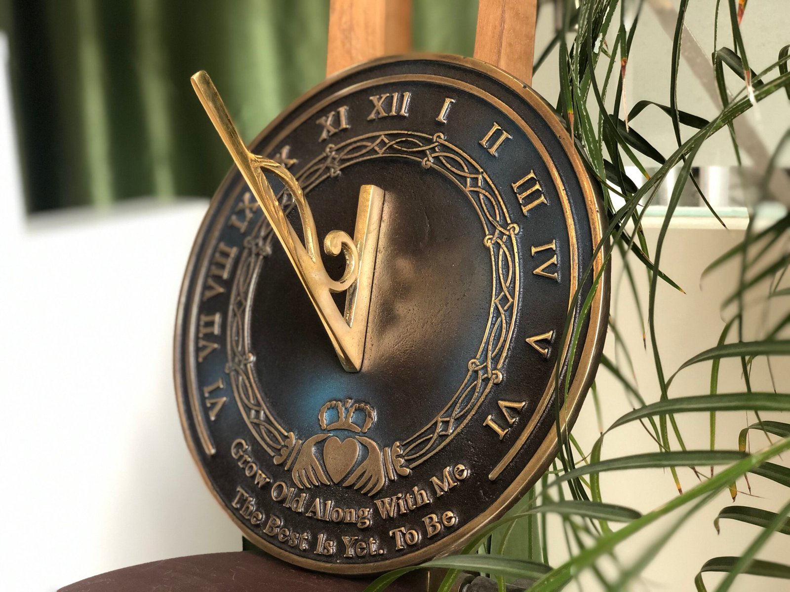 Garden Sundial Grow Old With Me – The Best Is Yet To Be (Copper Antique), Unique Wedding Gift Idea For Parents, Engraved Anniversary Sundial, Home Decor - Image 7