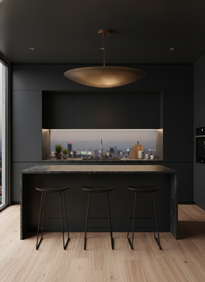 Textured Metal Saucer Light